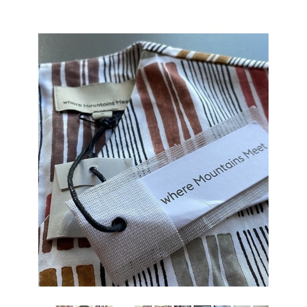 WHERE MOUNTAINS MEET Sariska Print Jess Blouse Kimono V Neck Cropped Small - Picture 11 of 14